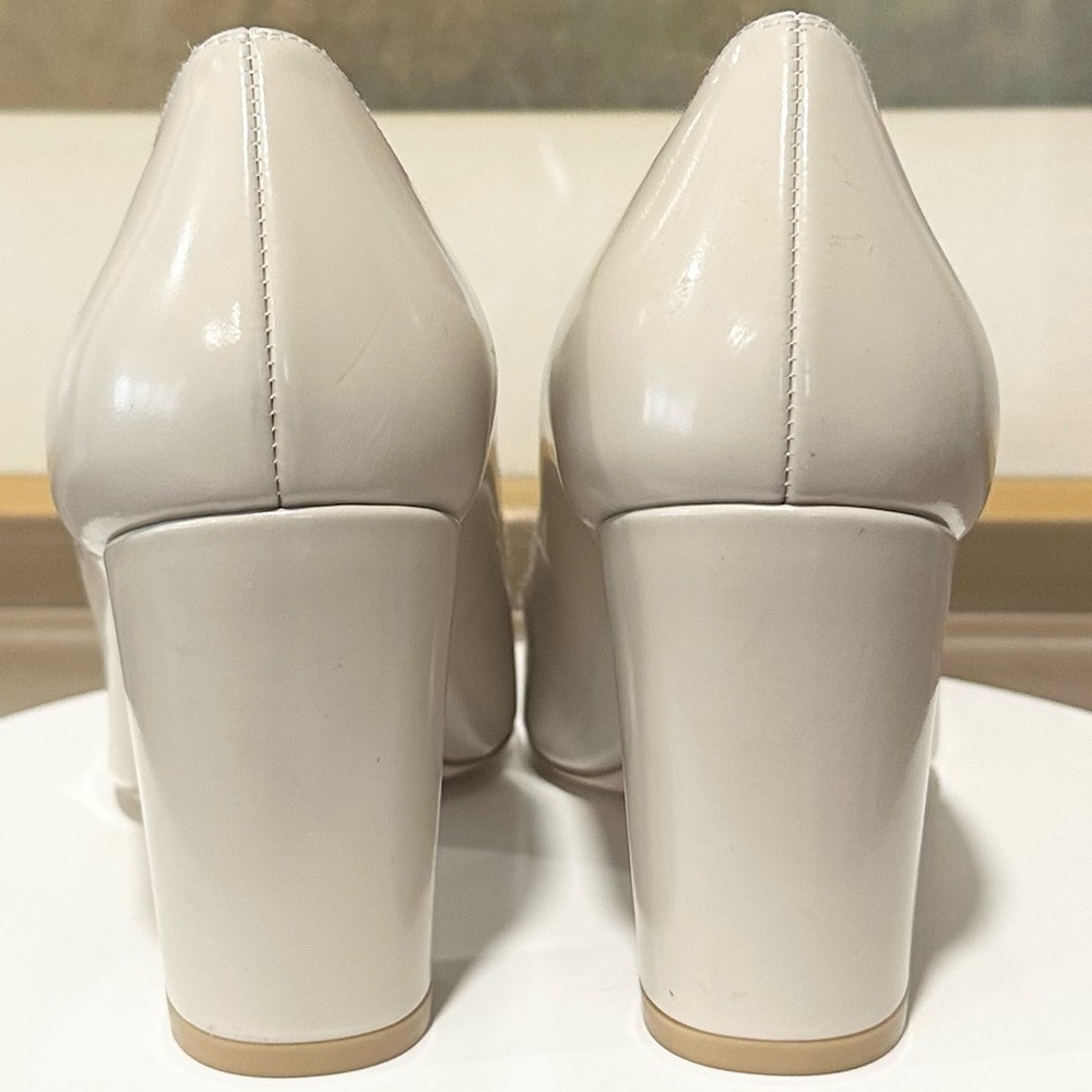 🌹STUART WEITZMAN🌹Stuart 85MM Leather Block-Heel Pumps Size: 9B - Picture 8 of 13